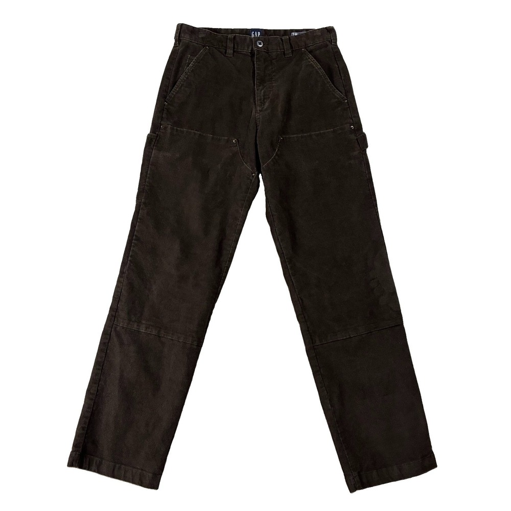 GAP Corduroy Carpenter Pant Chocolate Brown Women's 28 Dark Academia 90s Grunge